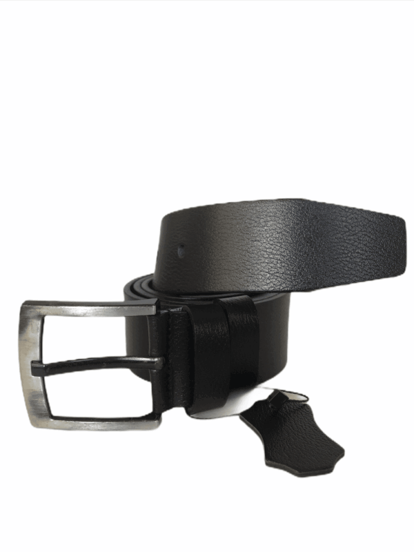 %100 hakiki lüks deri süper 2'li siyah, lacivert spor kemer 4.5 cm - Görsel 2