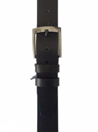 %100 hakiki lüks deri süper 2'li siyah, lacivert spor kemer 4.5 cm - Görsel 3