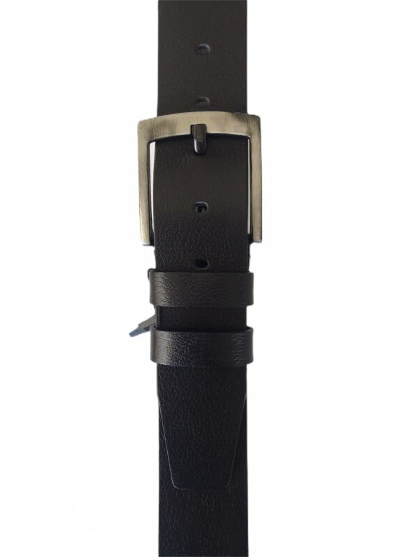 %100 hakiki lüks deri süper 2'li siyah, lacivert spor kemer 4.5 cm - Görsel 3