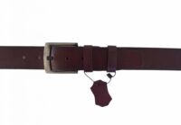 Hakiki Deri Bordo Kot Kemeri 4.5 cm - Görsel 4