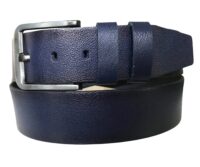 Hakiki Deri Lacivert Kot Spor Kemer 4,5 cm