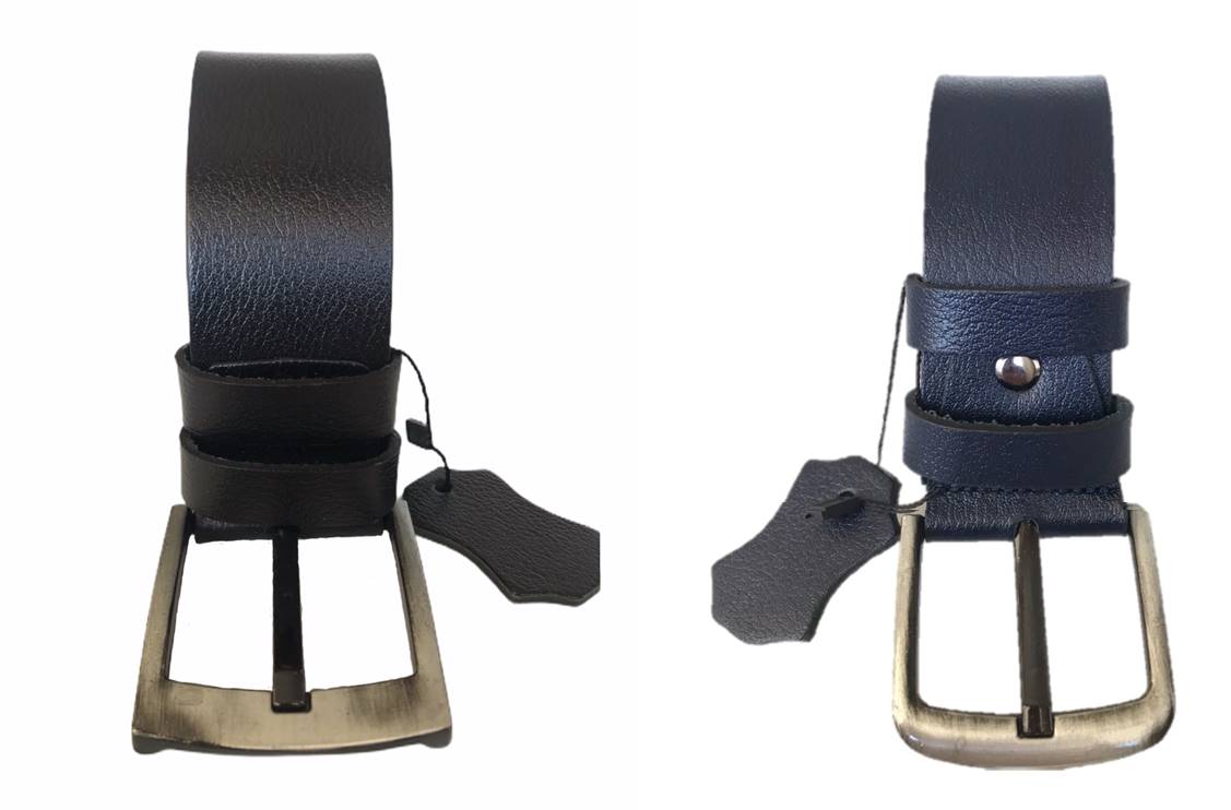 SILA %100 hakiki lüks deri süper 2'li siyah, lacivert spor kemer 4.5 cm - Görsel 1