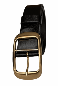 Hakiki Deri Gold Tokalı Kadın Kot, Spor Kemer 4 cm - Görsel 2