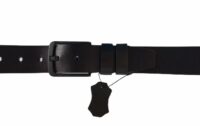%100 hakiki lüks deri 4 cm siyah hem kot hem kumaş kemeri - Görsel 3