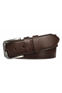 %100 Hakiki Kaliteli Deri, Kahverengi 4.5 cm Tek Parça Kot, Spor Kemer