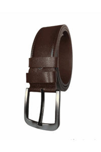 %100 Hakiki Kaliteli Deri, Kahverengi 4.5 cm Tek Parça Kot, Spor Kemer - Görsel 3
