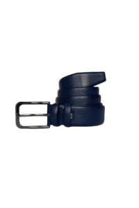 %100 Hakiki Kaliteli Deri, Lacivert Klasik, Kumaş Pantolon Kemeri 3.5 cm - Görsel 2
