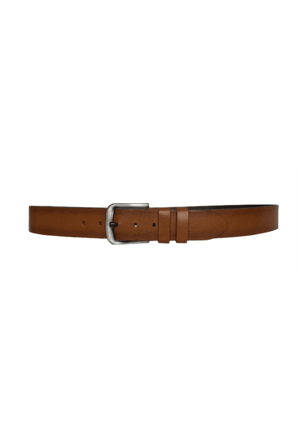 %100 Hakiki Tek Parça Kaliteli Deri 4.5 cm Taba Kot, Spor Kemer - Görsel 4