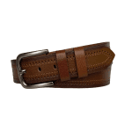%100 Hakiki Deri Desenli PREMIUM, Taba Kot Spor Kemer, 4.5 cm