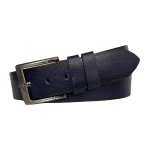%100 Hakiki Deri PREMIUM, Lacivert Kot Spor Kemer, 4.5 cm