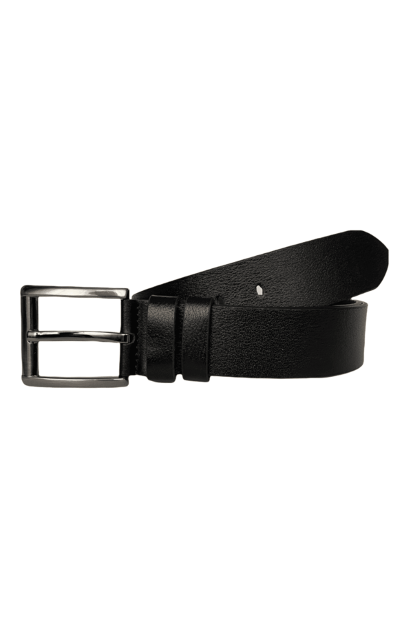 %100 Hakiki Deri PREMIUM, Siyah Kot Spor Kemer, 4.5 cm - Görsel 2
