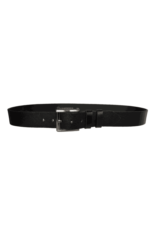 %100 Hakiki Deri PREMIUM, Siyah Kot Spor Kemer, 4.5 cm - Görsel 4