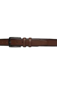 Hakiki Deri 2'li Set Klasik Kumaş Pantolon Kemeri 3.5 cm Siyah, Taba - Görsel 3