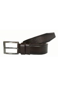 Hakiki Deri 2'li Süper Set Siyah, Kahverengi Kumaş Kemeri 3.5 cm - Görsel 3