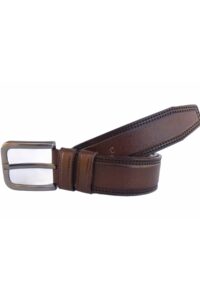 Hakiki Deri 2'li Siyah, Kahverengi 4 cm Kemer - Görsel 2