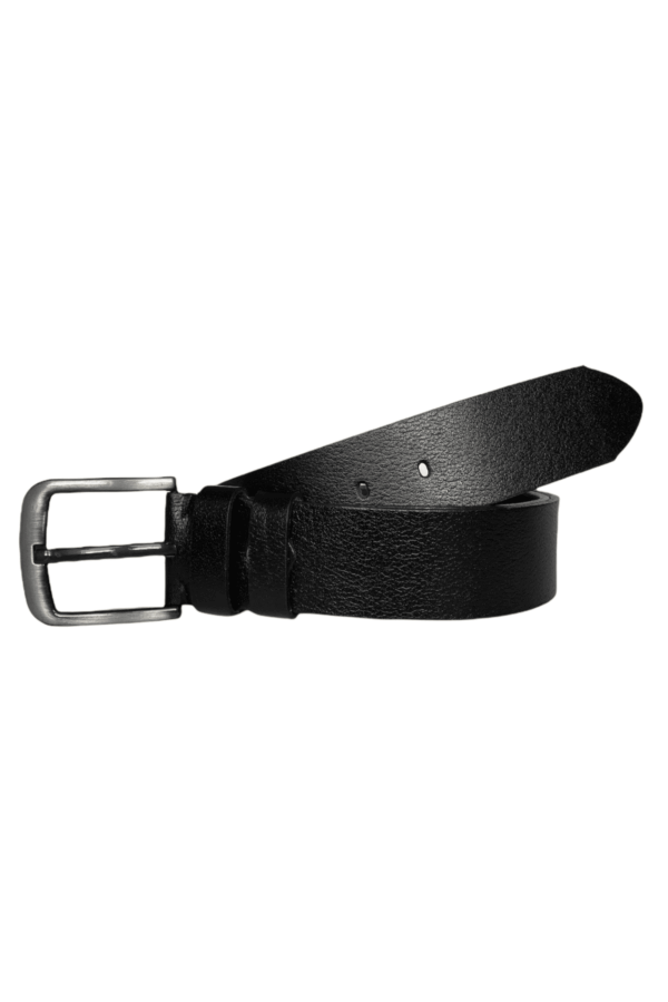 %100 Hakiki Tek Parça Kaliteli Deri 2'li Set Siyah, Lacivert 4.5 cm Kot, Spor Kemer - Görsel 2