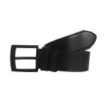 HAKİKİ DERİ DİKİŞ DESENLİ SİYAH KOT KEMERİ 4.5 cm