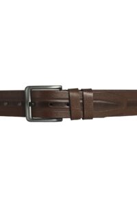 HAKİKİ DERİ DESENLİ TABA KOT KEMERİ 4.5 CM - Görsel 2