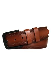 Hakiki Deri Desenli Taba Kot, Spor Kemer 4.5 cm