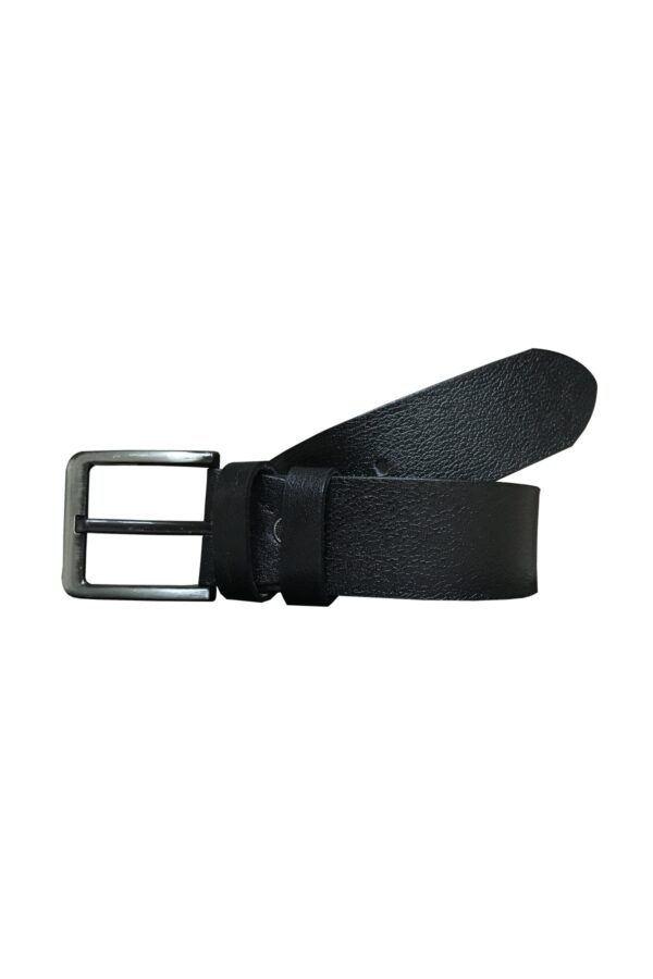 %100 Hakiki Kaliteli Deri 2'li Set 4.5 cm Kot, Spor Kemer Siyah, Kahverengi - Görsel 2