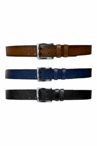 %100 Hakiki Deri, Çift Dilli Kemer Tokası 3'lü Set 4.5 cm Kot, Spor Kemer Siyah, Tosado, Lacivert - Görsel 2