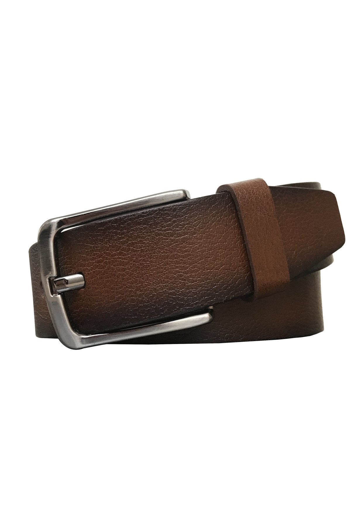 resized Hakiki Deri Kahverengi Kemer 4 cm - Görsel 1