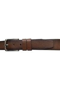 Hakiki Deri Kahverengi Kemer 4 cm - Görsel 3
