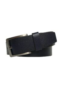 Hakiki Deri Lacivert Kemer 4 cm