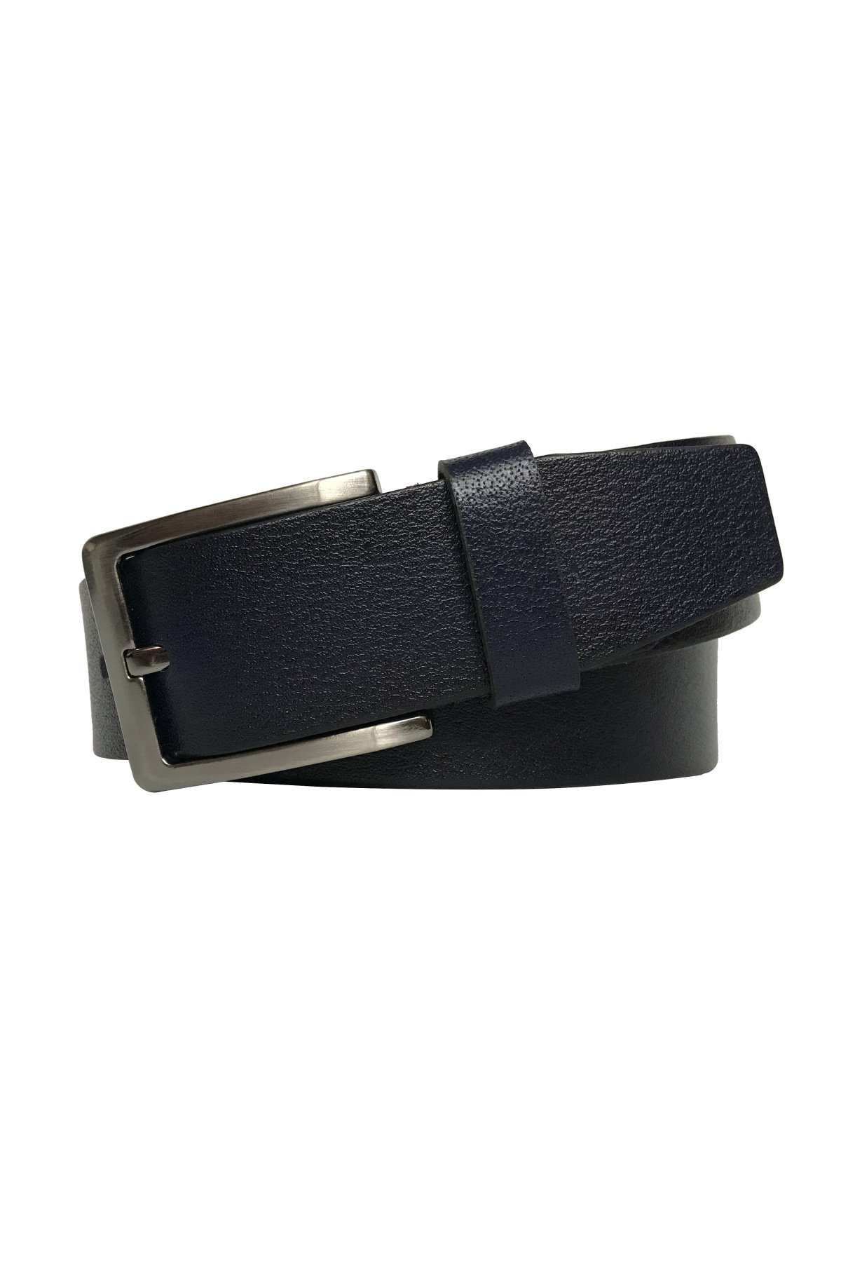 resized Hakiki Deri Lacivert Kemer 4 cm - Görsel 1