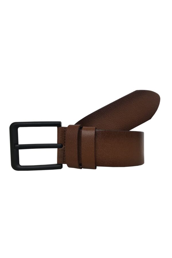 %100 Hakiki Kaliteli Deri 4.5 cm Taba Kot, Spor Kemer - Görsel 2
