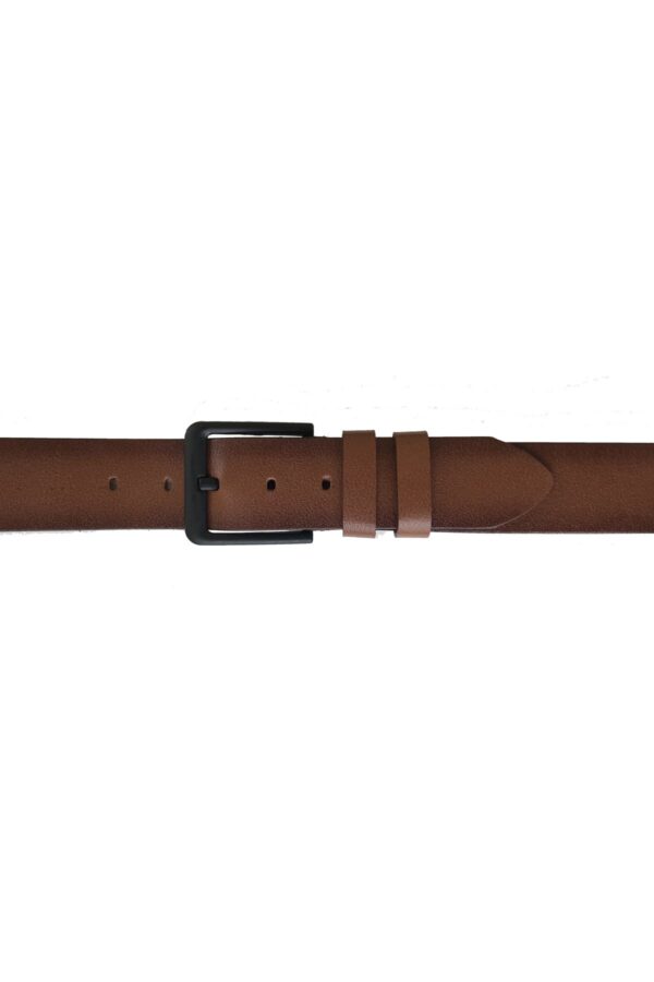 %100 Hakiki Kaliteli Deri 4.5 cm Taba Kot, Spor Kemer - Görsel 4