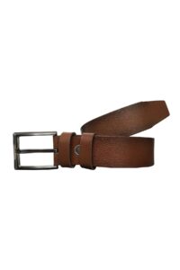 Hakiki Deri Taba Tekkat Kumaş Pantolon Kemeri 3.5 cm - Görsel 2