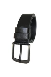 %100 Hakiki Kaliteli Deri 4.5 cm Siyah Kot, Spor Kemer - Görsel 2