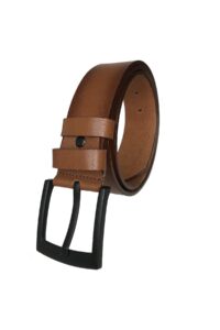 %100 Hakiki Kaliteli Deri 4.5 cm Taba Kot, Spor Kemer - Görsel 2