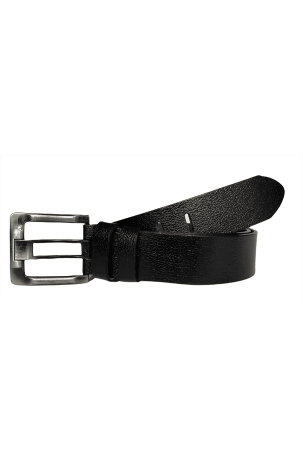 %100 Hakiki Deri 2'li Geniş Dilli Set Siyah, Lacivert 4.5 cm Kot, Spor Kemer - Görsel 2