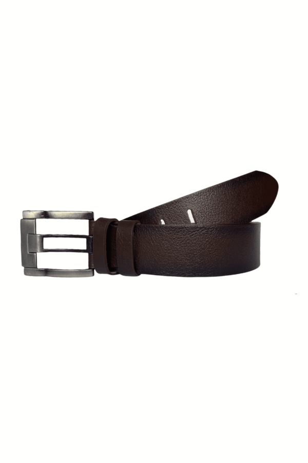 %100 Hakiki Deri 2'li Geniş Dilli Set Siyah, Kahverengi 4.5 cm Kot, Spor Kemer - Görsel 4