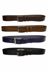 %100 Hakiki Deri PREMIUM, 4'lü Set Siyah, Kahverengi, Lacivert, Taba Kot Spor Kemer, 4.5 cm - Görsel 4