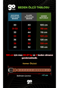 %100 hakiki tek parça deri kot kemeri 4.5 cm - Görsel 5