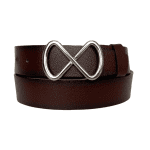 %100 Hakiki Deri, Gümüş Tokalı Bordo Kadın Kot Kemeri 4 cm