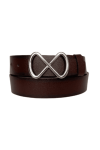 %100 Hakiki Deri, Gümüş Tokalı Bordo Kadın Kot Kemeri 4 cm