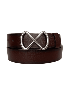 %100 Hakiki Deri, Gümüş Tokalı Bordo Kadın Kot Kemeri 4 cm
