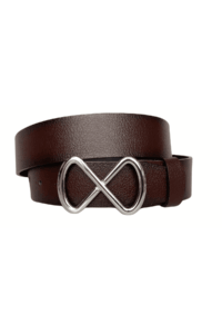 %100 Hakiki Deri, Gümüş Tokalı Bordo Kadın Kot Kemeri 4 cm - Görsel 2