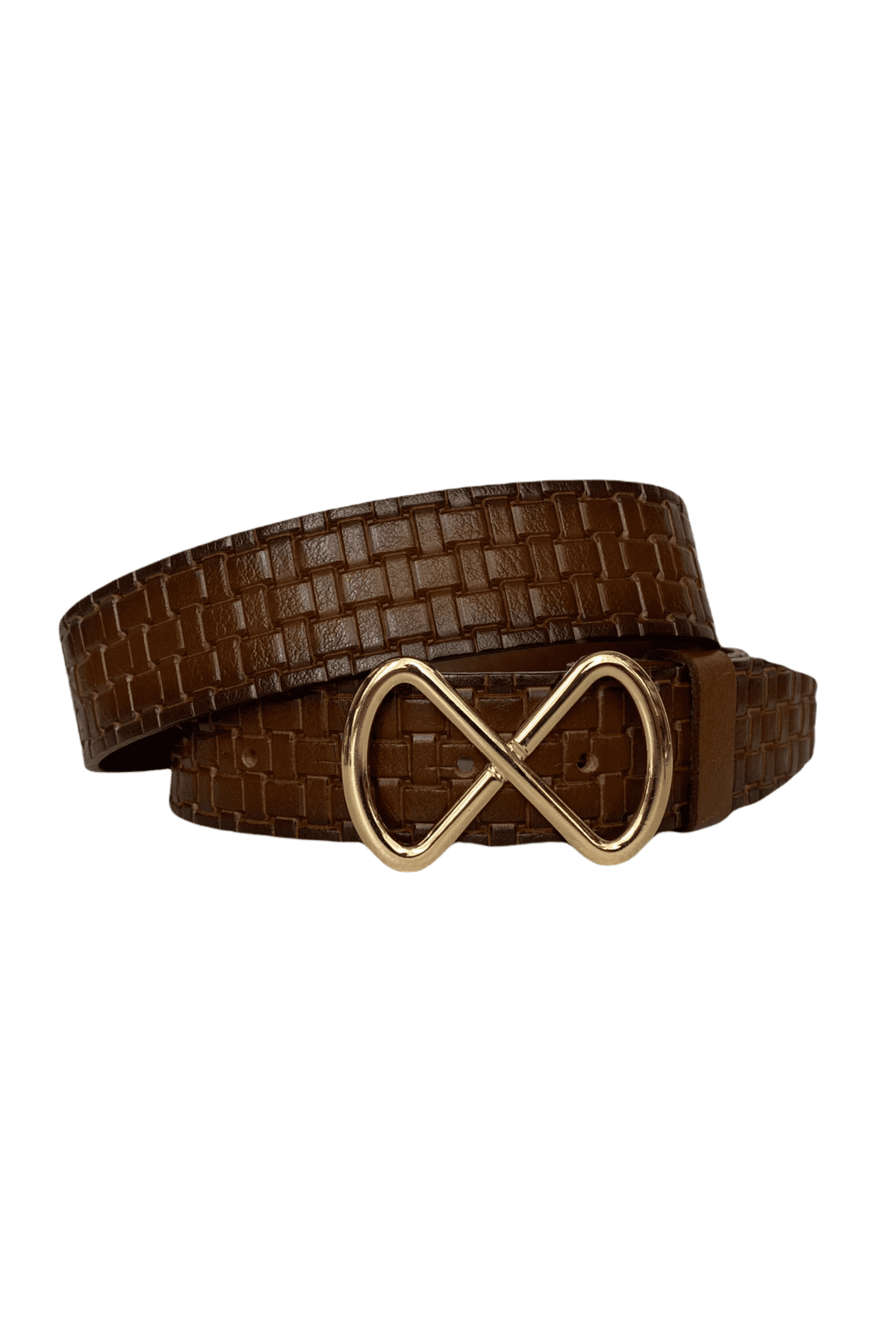 resized %100 Hakiki Deri, Gold Sonsuz Tokalı Tosado Kadın Kot, Spor Kemer 4 cm - Görsel 1