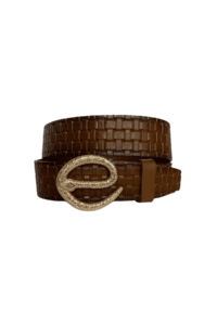 %100 Hakiki Deri, Gold Yılan Tokalı Tosado Kadın Kot, Spor Kemer 4 cm