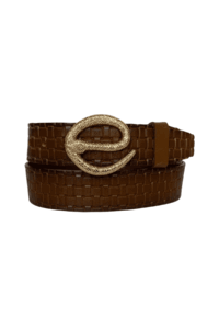%100 Hakiki Deri, Gold Yılan Tokalı Tosado Kadın Kot, Spor Kemer 4 cm - Görsel 2
