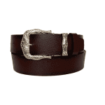 %100 Hakiki Deri, Rose Gold Tokalı, Metal Köprülü Bordo Kadın Kot Kemeri 4 cm