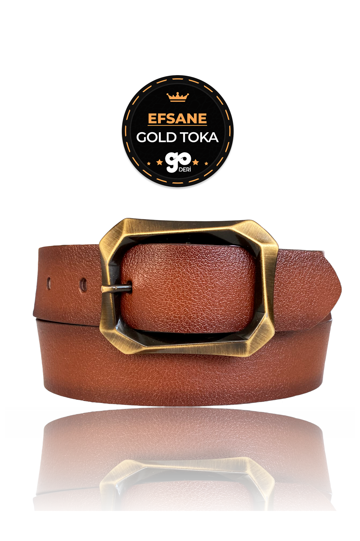Kahve-byn-08-Gold-0.png %100 Hakiki Deri, Efsane Gold Fırçalı Tokalı, Kahverengi Kadın Kot Kemeri 4 cm - Görsel 1
