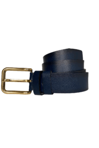 %100 Hakiki Deri, Gold Tokalı Lacivert Kadın Kot Kemeri 4 cm - Görsel 8