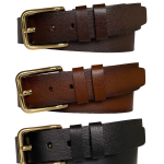 %100 Hakiki Deri 3'lü Set 4 cm Tek Parça Kadın Kot Kemeri Siyah, Koyu Kahverengi, Kızıl Taba