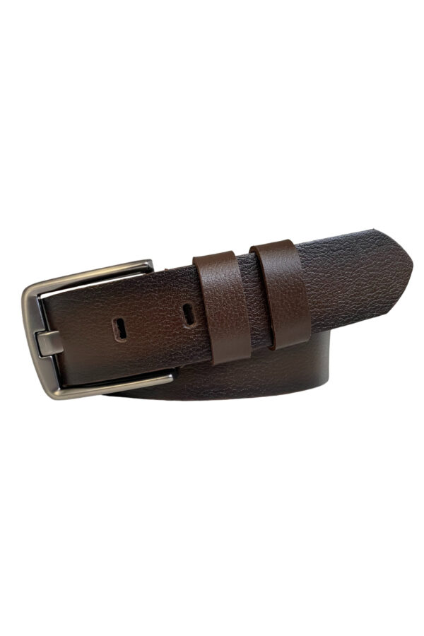 %100 Hakiki Deri, Efsane Füme Geniş Dilli, Koyu Kahverengi Kemer 4 cm - Görsel 8